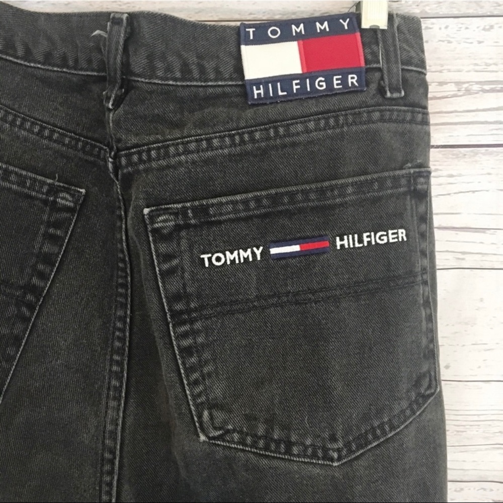 Vintage Tommy Hilfiger spellout Black Jeans